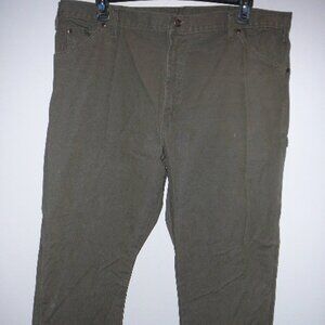 Dickies Relaxed Fit Heavyweight Duck Men's Carpenter Pants Olive Green 42W X 30L